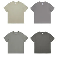 Men's 230g Heavy Cotton Short-sleeved T-shirt Men Pure Cotton Loose Solid Color Bottoming Shirt Trendy Man T-shirt Tops Clothes