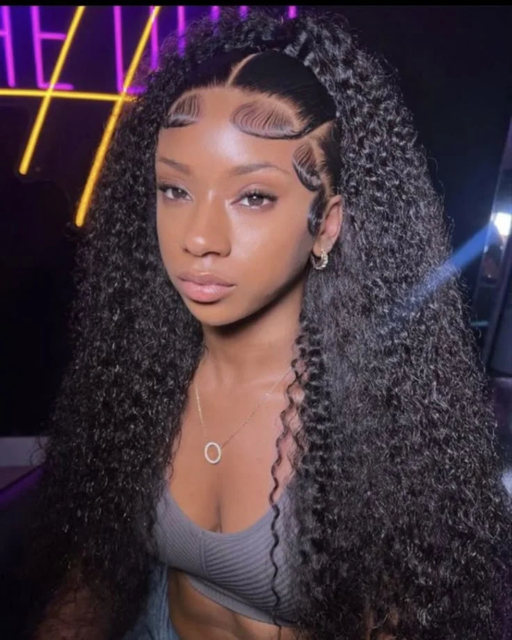 250% Kinky Curly V Part Wig Human Hair No Leave Out Upgrade Deep Wave Curly V Shape Wig No Glue Clip In Half Wig For Women