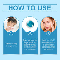 Eye Patches Dark Circles Puffiness with Hydrating Gel Technology Soothing Fine Lines Care for Sensitive Dry Skin Women 60 Pcs