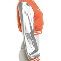 Kliou Letter Shape Patchwork Coats Women Casual Classic Panelled Long Sleeve Single Breasted Croped Jacket Female Street Outwear