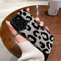 Fashion Soft Phone Cases For iPhone 13 12 MINI 11 14 15 16 Pro Max XS Max XR 7 8 Plus Leopard Pattern Silicone Case Back Cover