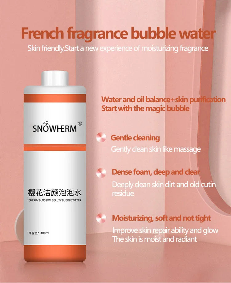 Rose Cleansing Bubble Water Active Oxygen Magic Solution For Automatic Machine Beauty Instrument Facial Skin Care Dropshipping