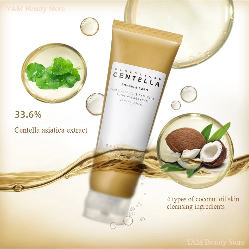 Korean Skin Care Centella Ampoule Face Wash Foam Cleanser Facial Pore Control  Makeup Gentle Cleansing Oil Original Skincare Set