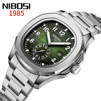 NIBOSI Brand Luxury Mens Watch Waterproof Luminous Digital Design Quartz Watch Casual Belt Date Watches For Men reloj hombre