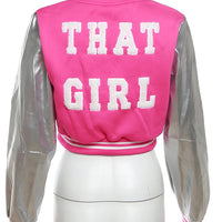 Kliou Letter Shape Patchwork Coats Women Casual Classic Panelled Long Sleeve Single Breasted Croped Jacket Female Street Outwear