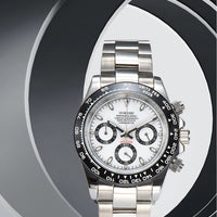 OUMASHI VK63 Man luxury panda watches Sports Quartz Watch Sapphire Stainless Steel Waterproof  Chronometer for vk63 Movement