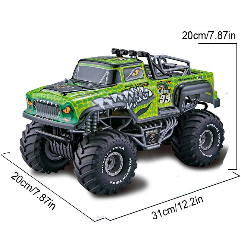 RC Car for Kids, 4WD Buggy Alloy, High Horsepower, Climbing, Rechargeable, Drop Resistant, Toys for Boys, Racing