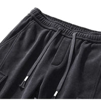 Spring Autumn New Style Elastic Waist Casual Pants for Men Stretch Straight Drawstring Harem Jogging Sports Long Pants Male