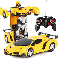Rc Cars and Trucks Remote Control Cars 2In1 Transformation Robots Toy Deformation Toys RC Sports Car Vehicle Model Electric Car