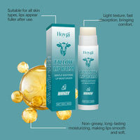 Tallow Lip Balm Deep Moisturizing Removes Dead Skin Gentle Soothing Lip Fades Lip Lines Smoothing Plumps Lips Care