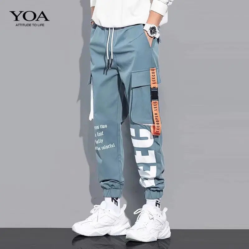 Men's Casual Trousers Cargo Wear Sportswear Military Tactics Multi-Pocket Camouflage Forest Run Outdoor Stretch Slim Fit Corset