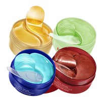 240pcs=120pairs Eye patches Hyaluron Acid & Gold & Seaweed & Black Pearl Hydrating Moisturizing Crystal Collagen Gel Eye Mask
