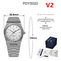 PAGANI DESIGN 2025 New Thin 7mm Fashion Men Quartz Watch V2 Stainless Steel Sapphire 10Bar Waterproof  C3 reloj hombre