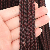 14 18 24 Inch French Curl Box Braids Crochet Hair Ombre Brown to Blonde Prelooped Synthetic French Curls Braiding Hair for Women