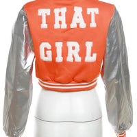 Kliou Letter Shape Patchwork Coats Women Casual Classic Panelled Long Sleeve Single Breasted Croped Jacket Female Street Outwear