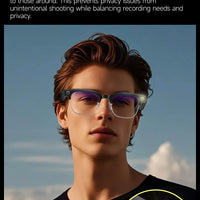 Smart AI Translation Smart Glasses Take Photos Recognizing Objects 4K Camera Bluetooth Music Call Intelligent Recording Glasses