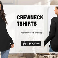 Traf 2024 Mujer Womens Long Sleeve Round Neck Shirts Side Split Basic Loose Tunic Tops Casual Shirts Ropa De Mujer Fashion