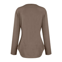 Traf 2024 Mujer Womens Long Sleeve Round Neck Shirts Side Split Basic Loose Tunic Tops Casual Shirts Ropa De Mujer Fashion