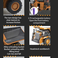 RC Car Children Toys Remote Control Car Toys For Boys Radio Control Excavator Dump Truck Bulldozer Electric car Kids Toys Gift