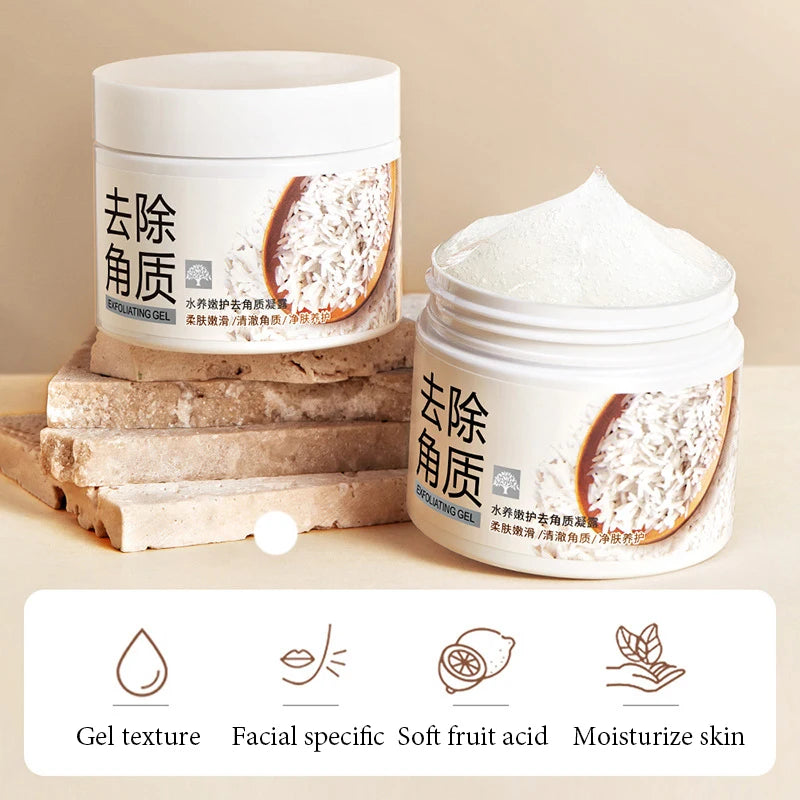 BIOAQUA White Rice Face Exfoliating Gel Moisturizing Cream Nourishing skincare Facial Scrub Facial Cream Exfoliants Skin Care
