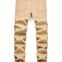 Men's street paint printed jeans and jeans