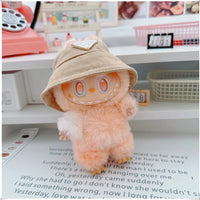 Para 15-17cm Labubu V1 V2 Idol muñeca traje sombrero monos ropa regalo Mini ropa de muñeca de peluche accesorios de atuendo