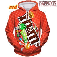 Men's Novelty Food Hoodie 3D Print Pullover Unisex Casual Sweatshirt