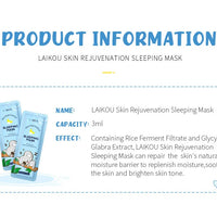 LAIKOU 7pcs Moisturizing Facial Mask Anti Wrinkle Firming Hydrating Sleeping Face Masks Face Mask Beauty Korean Skin Care