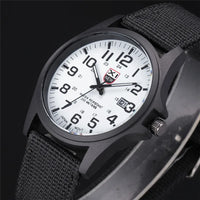 Men Genuine XINEW Brand Watches Students Fashion Casual Nylon Band Sports Army Gifts Date Quartz Wrist Watch Black Montre Homme