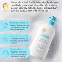 Baby Milk 2-in-1 Shampoo Children's Body Wash Gentle Skin Care Plant Extract Body Wash
