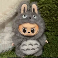 17cm For Labubu Replacement Clothes Plush Cute Totoro Baby Clothes Labubu Doll Pendant Clothes Standing Posture Baby Clothes