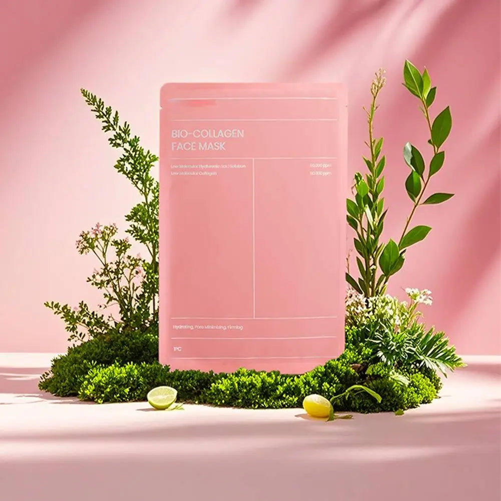 Bio Collagen Face Mask Shrink Pores Deep Hydrating Moisturizing Split Mask Firming Nourish Hydrating Face Mask Beauty Skin Care