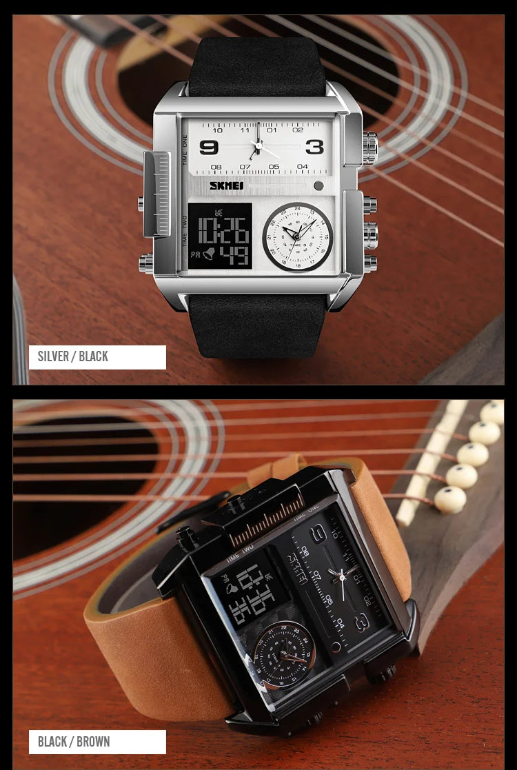 SKMEI Sports Watch Men Top Luxury Brand Waterproof Wristwatch Men Quartz Analog Digital Watches Relogio Masculino