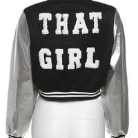 Kliou Letter Shape Patchwork Coats Women Casual Classic Panelled Long Sleeve Single Breasted Croped Jacket Female Street Outwear