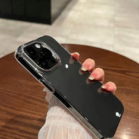 Luxury Shockproof Clear Bumper Cases For iPhone 16 15 14 13 12 11 Pro Max Plus Transparent Soft Acrylic Phone Cover Accessories