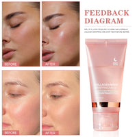 Face Mask Collagen Night Wrapping Mask Elasticity Hydration Reduces Sagging Dullness Hydrolyzed Collagen Skin Care Products 75ml