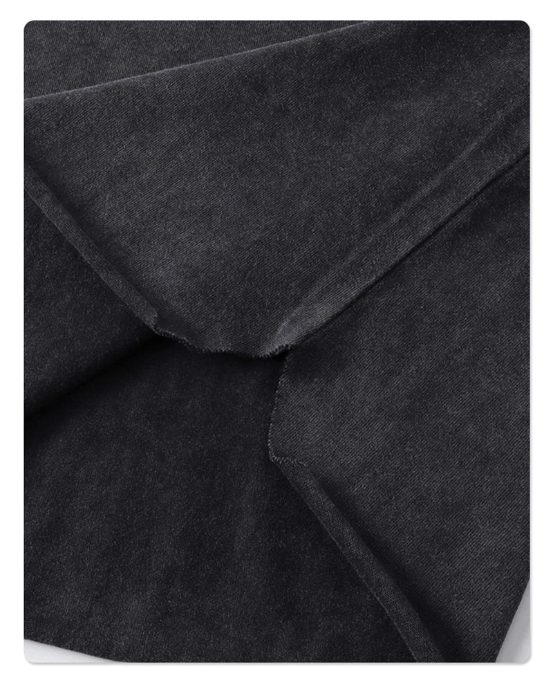 ZODF Trendy Summer Men Batik Washed 275gsm Cotton Tank Tops Unisex Oversized Loose Edge Sleeveless Vests Brand Tees HY1036