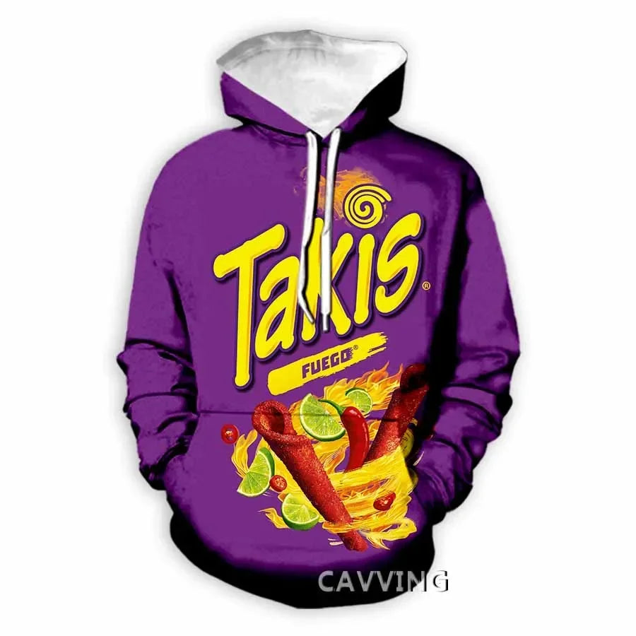 Takis  3D Printed Fashion Hoodies Hooded Sweatshirts Harajuku Hoodie Sweatshirts Tops Clothing for Women/men  L2