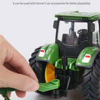 RC Farm Tractors Car 1/24 Radio Controlled Cars and Trucks 2.4G with Light Simulated Engineering Truck Model Toys for Children