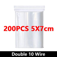 Small Zip Lock Plastic Bags Reclosable Transparent Bag Vacuum Storage Bag Ziplock Food Storage Bags Plastic Zip bag Sealing bag