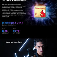 ROG Phone 8 5G Gaming Smartphone Snapdragon 8 Gen 3 AMOLED 165Hz ASUS Android Mobile for Gamers