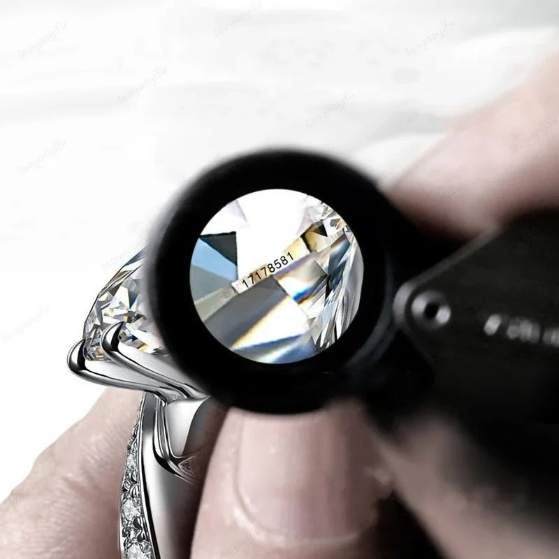 Moissanite Stone Real D Color Round Cut 0.1-20ct VVS1 Loose Gemstones for Jewelry Making Pass Diamond Tester with Certificate