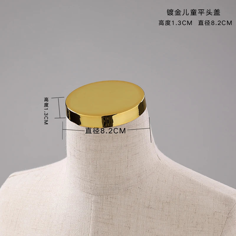 Female Male & Kids Electroplated Head Cover Mannequin Caps Accessories For Mannequins Props
