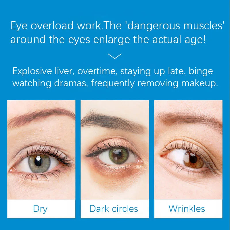 60pcs Hyaluronic Acid Crystal Collagen Eye Mask Anti Dark Circles Remove Eye Bags Moisturizing Firming Eye Patches Skin Care