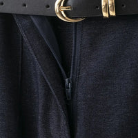 Faionable High Waist Belted Straight Leg Pants Women's Slim Fit Casual Autumn New Arrival Street Sle Polyester Fiber