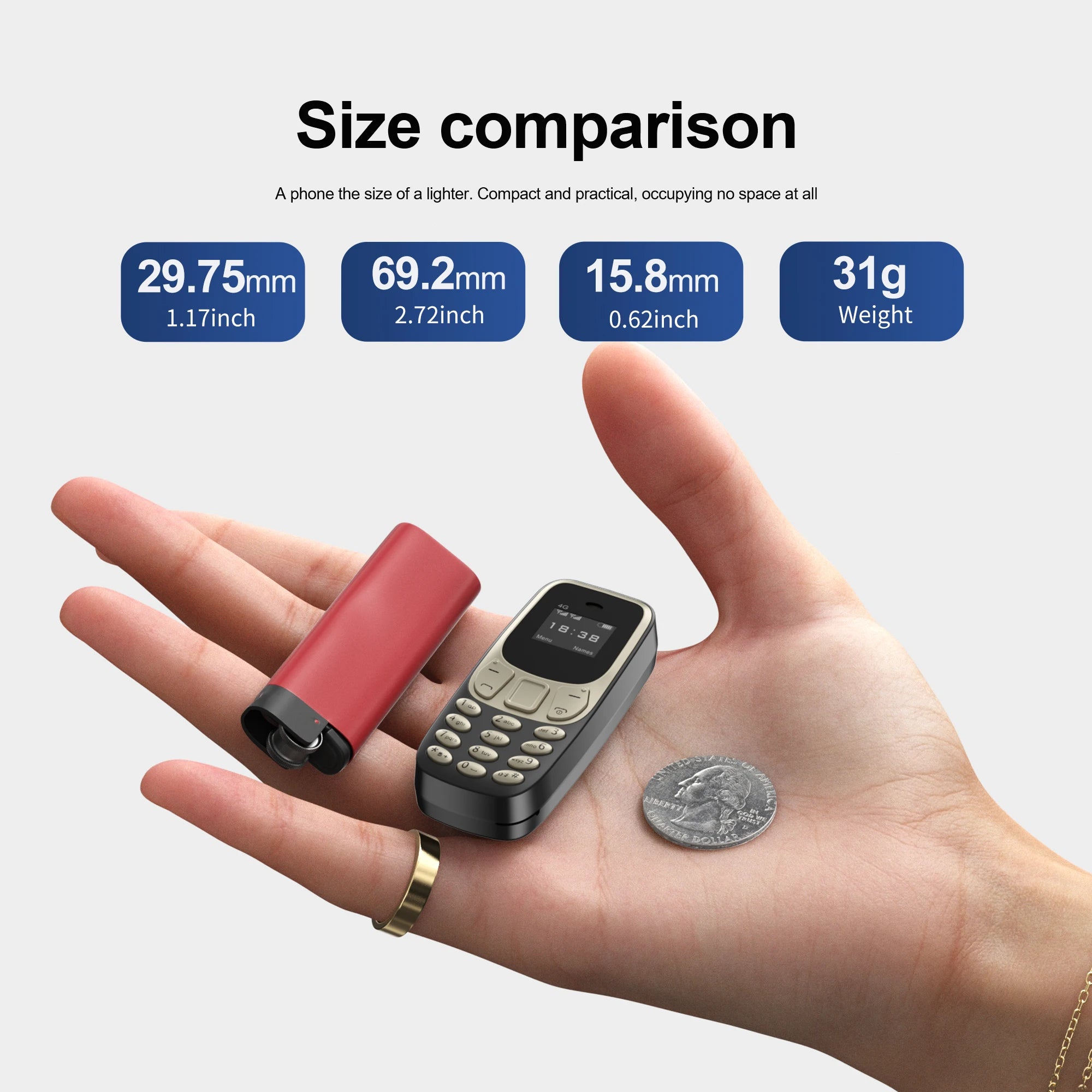 SERVO BM10 4G Mini Button Function Phone Speed Dial Auto Call Recorder Blacklist 2 SIM Small Mobile Phone Multilingual 2025 New