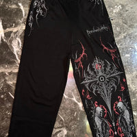 Fitness Sports Sweatpants High Street Fashion Hip Hop Retro Stripe Casual Straight Wide Pants Men Harajuku Y2K Fashion Pants