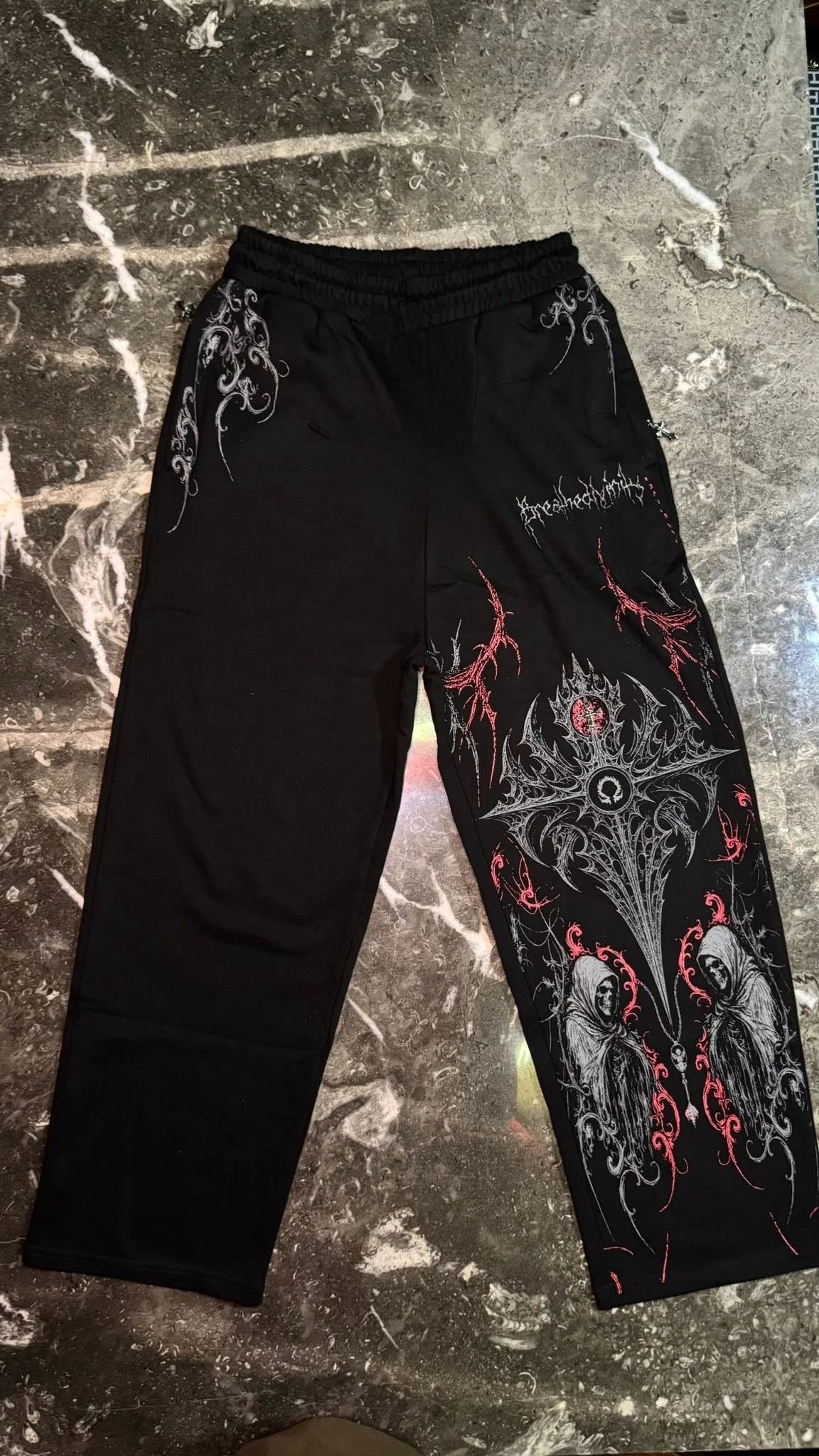 Fitness Sports Sweatpants High Street Fashion Hip Hop Retro Stripe Casual Straight Wide Pants Men Harajuku Y2K Fashion Pants