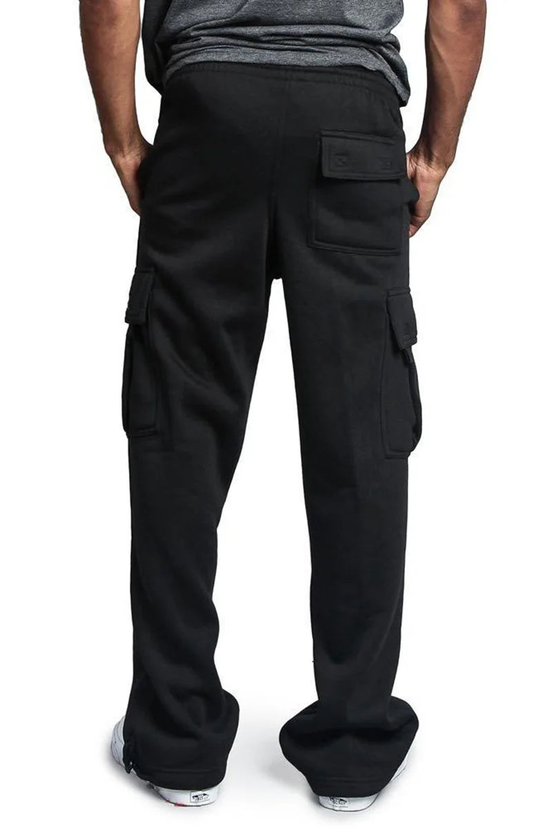 Men Cargo Loose Pants Spring Summer Male Retro Vintage Full Loose Wide Leg Pant LXDZ-ZL-5