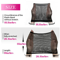Top Hairnets Good Quality Mesh Weaving Wig Open at One Ends Black Hair Elastic Stretchabl Net For Making Caps Fishnet Ladies